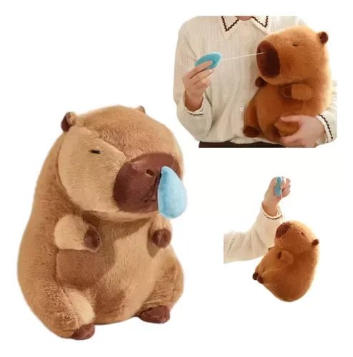 Peluche Capibara Sonriente con Babero - shop_name peluche capibara popmart labubu diadelniño paraguay comprar en shop_name Peluche Capibara Sonriente con Babero, la mejor calidad en - Wow Concept Peluche Capibara Sonriente con Babero en