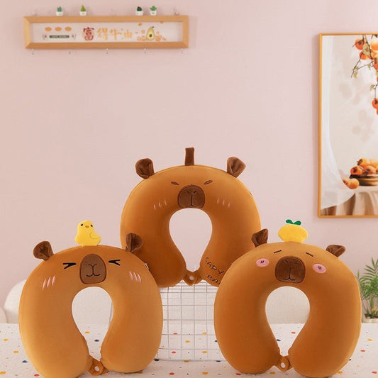 Almohada de Cuello Capibara - shop_name peluche capibara popmart labubu diadelniño paraguay comprar en shop_name Almohada de Cuello Capibara, la mejor calidad en - Wow Concept Almohada de Cuello Capibara en