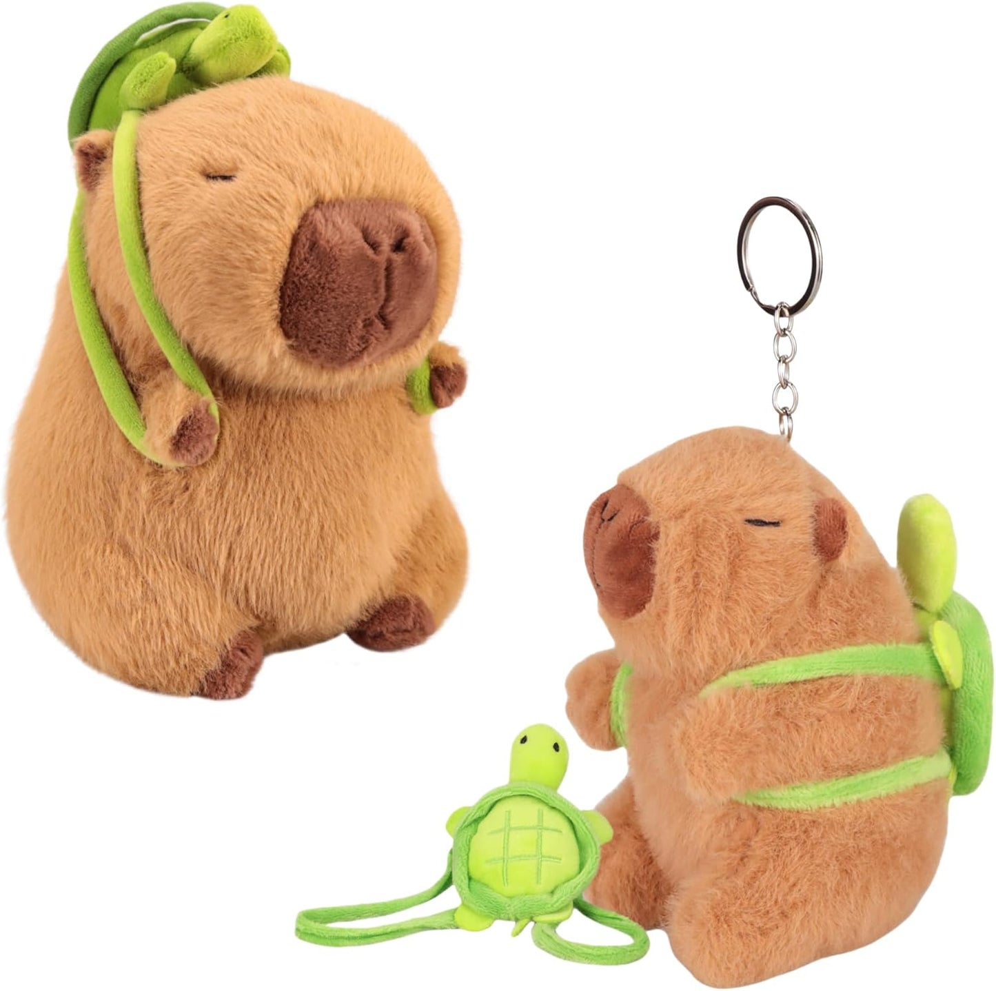 Llavero Capibara con Mochila de Tortuga - shop_name peluche capibara popmart labubu diadelniño paraguay comprar en shop_name Llavero Capibara con Mochila de Tortuga, la mejor calidad en - Wow Concept Llavero Capibara con Mochila de Tortuga en